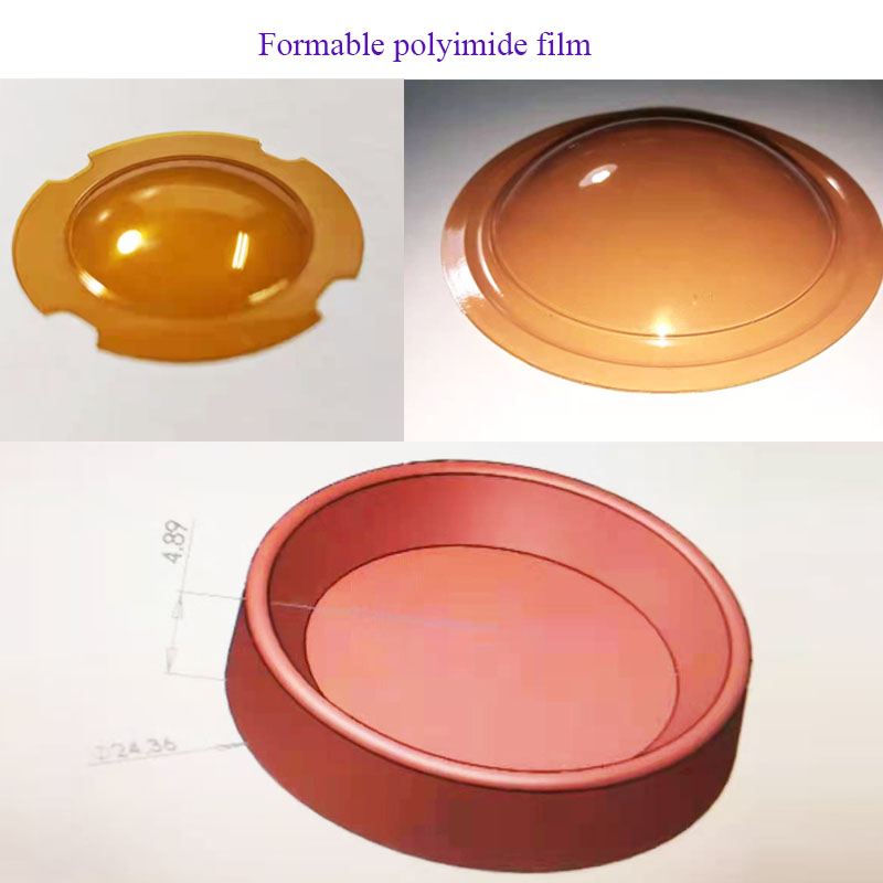 3D muotoinen polyimidikalvo
