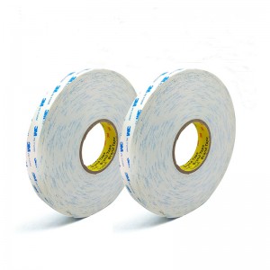 Double Coated 3M 1600T PE Foam Tape para sa Pangkalahatang Layunin na Pag-mount at Pagsasama