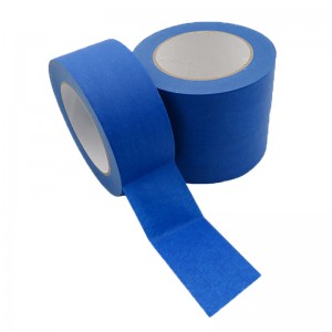 Kleur aangepaste crêpepapier blauwe afplaktape gelijk aan 3M2090