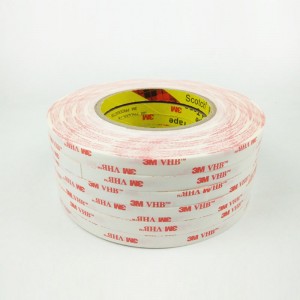 Biela VHB penová páska 3M 4914 s dlhou životnosťou na pripevnenie dekoratívnych predmetov