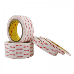 Muhuri wa Kudumu 3M 4945 mkanda wa povu mweupe wa VHB kwa trim ya vinyl ya Bonding