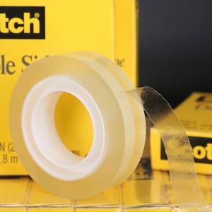 3M scotch 665 double coated transparent UPVC film repositionable tape