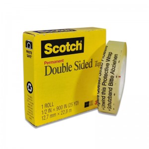 3M scotch 665 double coated transparent UPVC film repositionable tape