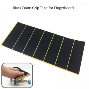 38x110mm Anti glise Nwa Foam Materyèl Fingerboard Grip Tape