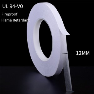 Fireproof Flame Retardant Double Sided Tissue Tape para sa Membrane Switch