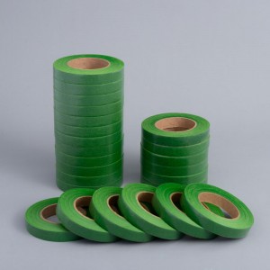 गार्डन पुष्पगुच्छ स्टेम रॅपिंगसाठी गडद हिरवा पेपर फ्लोरिस्ट टेप