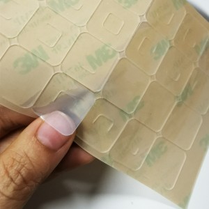 Transparan Non-Slip Silicon Sticky Dots & Pads pikeun Nyepeng Citakan sareng Panguasa di Tempat