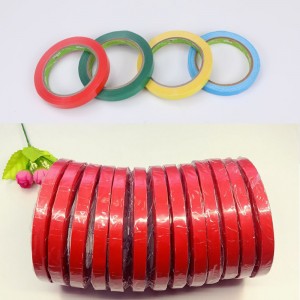 Printable Colored Filmic PVC Bag Neck Sealer Tape for Poly Bags Sealing and Bundling