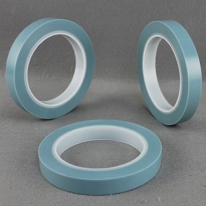 Augstas temperatūras smalkas līnijas PVC maskēšanas lente, kas līdzvērtīga 3M 4737 un Tesa 4174/4244