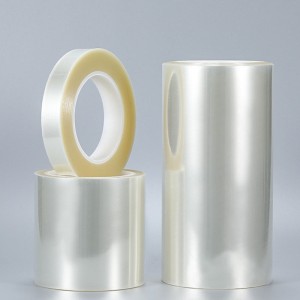Polyesterová separační fólie potažená silikonovým olejem pro vysekávání a laminaci lepicí pásky