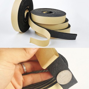 Fireproof High Density EVA Foam Waterproof Weather Stripping Tape សម្រាប់អ៊ីសូឡង់ទ្វារ និងបង្អួច