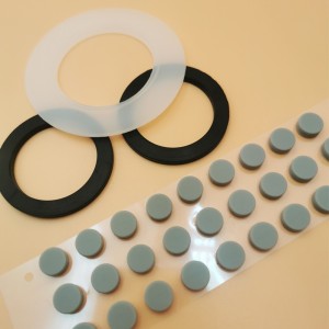 Custom Die Cut Anti Skid Silicone/Rubber Pads/Sheets for sealing, Coushioning and gasketing