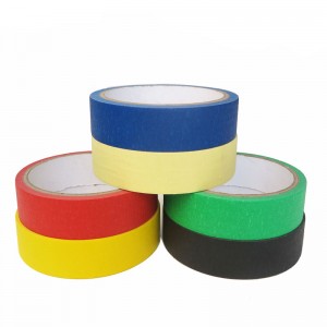 Color Customized Crepe Paper Blue Masking Tape Equivalent to 3M2090