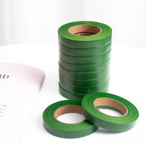 Dark Green Paper Florist Tape para sa Garden Bouquet Stem Wrapping