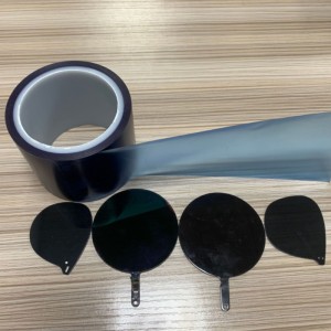 Блакитна ПВХ плівка для захисту поверхні лінз для захисту від обробки офтальмологічних лінз